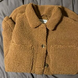 Old Navy Teddy Coat, 4 pockets, lined interior size XL Sherpa Shacket Women